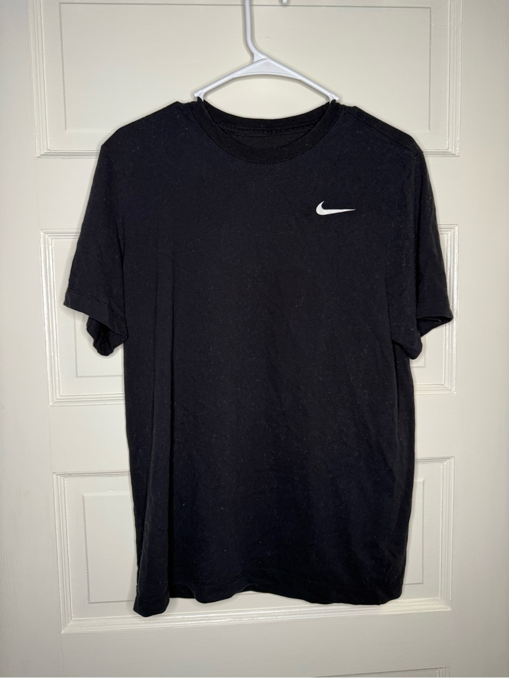 Nike Black Short-Sleeve Tee with White Swoosh